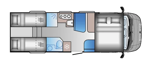 Grundriss Sun Living A 75 SL – Tagstellung