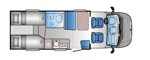 Grundriss Sun Living S 70 SL – Tagstellung