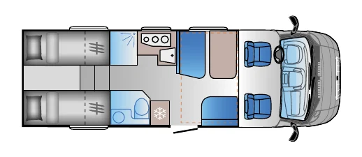 Grundriss Sun Living S 75 SL – Tagstellung